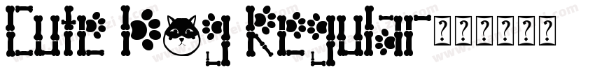 Cute Dog Regular字体转换